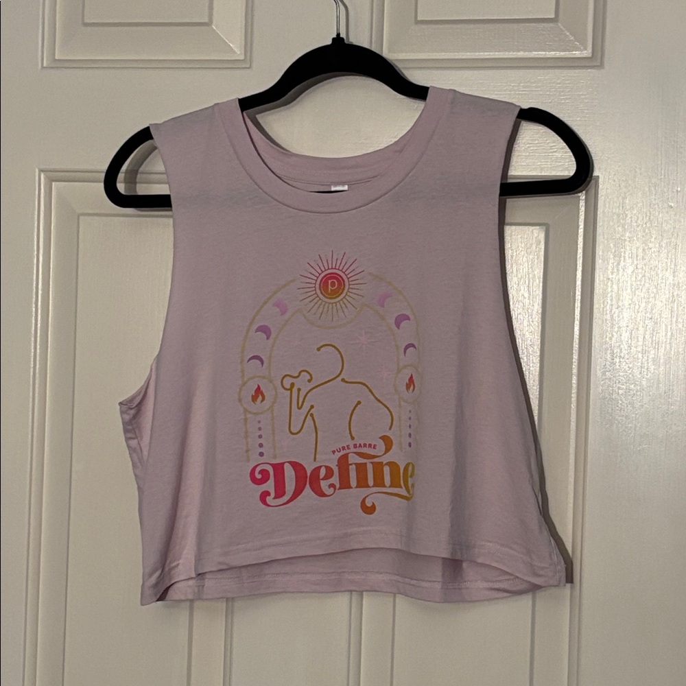 Pink Pure Barre Define Crop Top